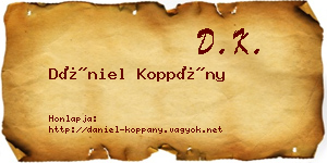 Dániel Koppány névjegykártya